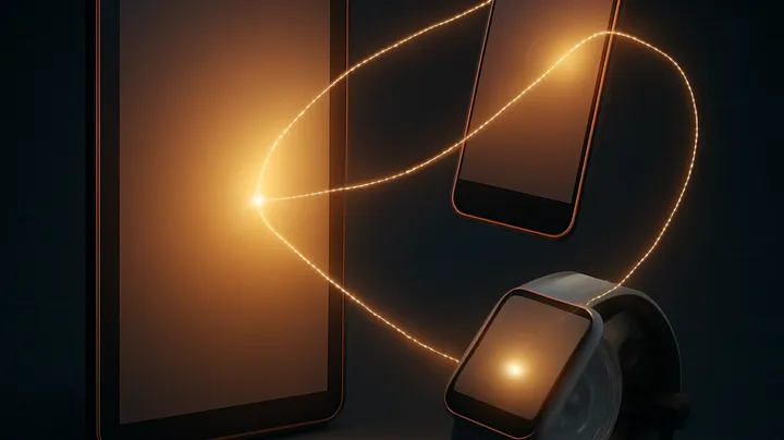 BB44 BED COM Multiple devices floating in harmony